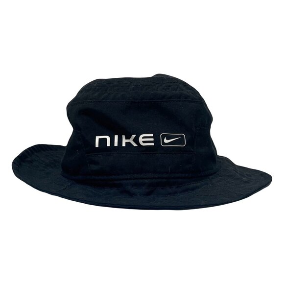 Nike Text Mini Swoosh Bucket Strap Hat - Picture 1 of 5